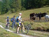MTB-Alpenüberquerung. Foto: Günther Härter. MTB-Alpenüberquerung. Foto: Günther Härter.