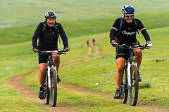 Radfahren Mongolei. Ger, Rundzelt/Jurte der Nomaden. Radfahren Mongolei. Ger, Rundzelt/Jurte der Nomaden.